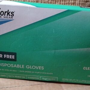 GLOVES - CLEAR - LARGE  , X LARGE
