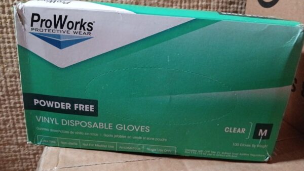 GLOVES - CLEAR - LARGE  , X LARGE