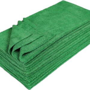 MICROFIBER TOWEL GREEN (10 PACK)