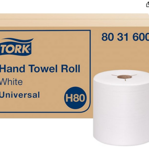 TORK – HARDWOUND ROLL TOWEL Y-NOTCH WHITE 8″