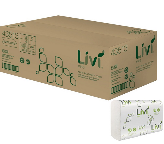Livi – MULTIFOLD WHITE TOWEL