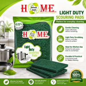 Green Leaf Home Light Duty Scouring Pads (10 PCS PER BAG)