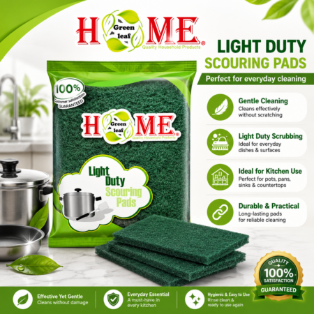 Green Leaf Home Light Duty Scouring Pads (10 PCS PER BAG)