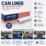 CLEAR CAN LINERS 30" X 37"