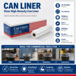 CLEAR CAN LINERS 33" X 40"