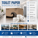 BOARDWALK - JUMBO 12" TOILET TISSUE PAPER