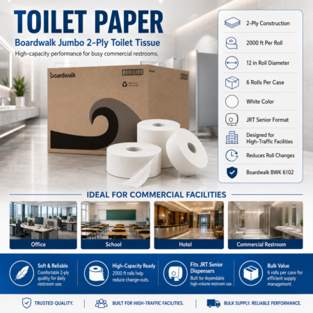 BOARDWALK - JUMBO 12" TOILET TISSUE PAPER
