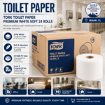 TORK TOILETPAPER PREMIUM WHITE SOFT 24 ROLLS