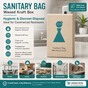 KRAFT BOX SANITARY BAG