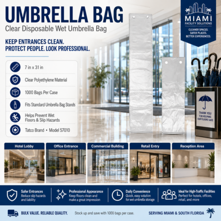UMBRELLA BAGS CLEAR 7" X 31"