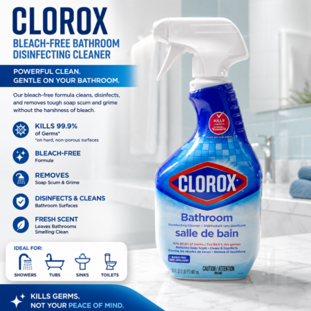 CLOROX BATHROOM DISINFECTING CLEANER (BLEACH-FREE)