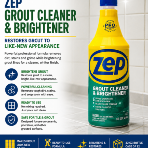ZEPGROUT CLEANER AND BRIGHTENER x 12