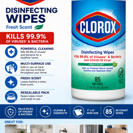 Clorox Disinfecting Wipes Fresh Scent 85 Count