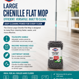 UNIWEAR Large Chenille Flat Mop