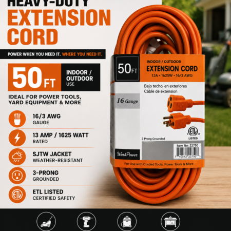 EXTENSION ELECTRIC CORD 50 FEET