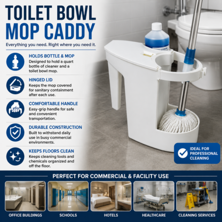 TOILET BOWL MOP CADDY