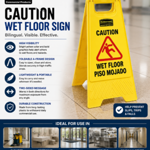 CAUTION WET FLOOR SIGN