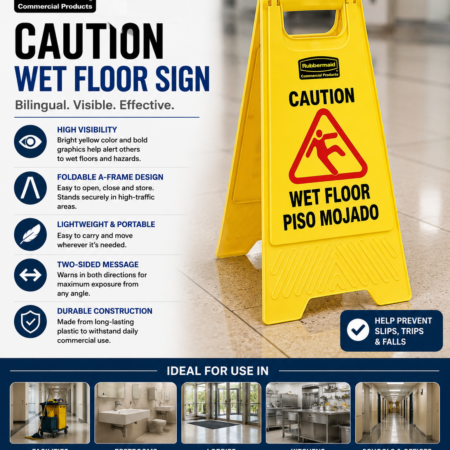 CAUTION WET FLOOR SIGN