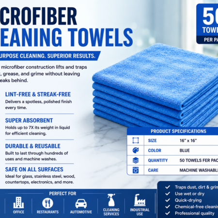 MICROFIBER TOWEL BLUE