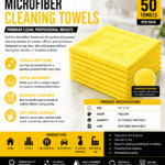 MICROFIBER TOWEL YELLOW