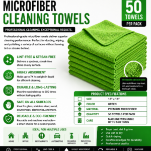 MICROFIBER TOWEL GREEN