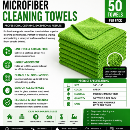 MICROFIBER TOWEL GREEN