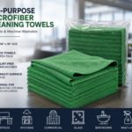 MICROFIBER TOWEL GREEN (10 PACK)