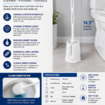 TOILET BRUSH WITH CADDY 14"
