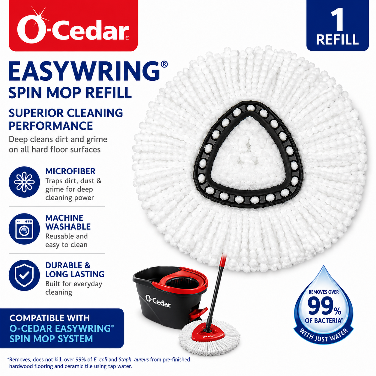 O-Cedar EasyWring Spin Mop Refill