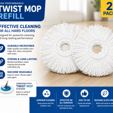 Uniware 2 Pcs Twist Mop Refill