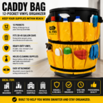 TRASH CAN CADDY BAG 12-POCKET