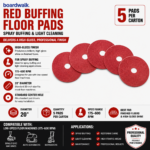 FLOOR PADS 20" RED