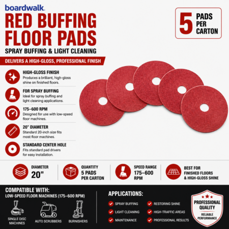 FLOOR PADS 20" RED