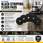 FLOOR PADS 20" BLACK