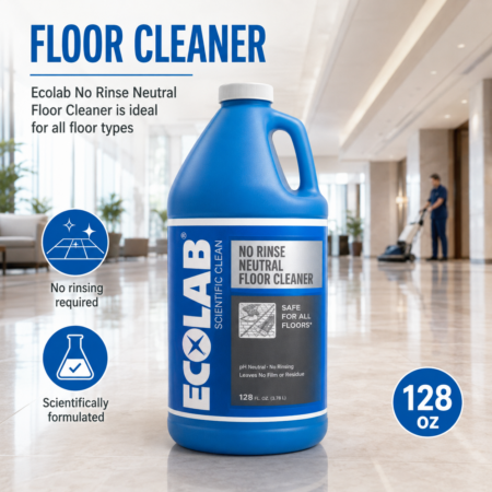 Ecolab No Rinse Neutral Floor Cleaner 128 oz