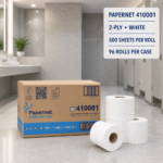 Papernet Everyday Use Single Bathroom Tissue 2-Ply White