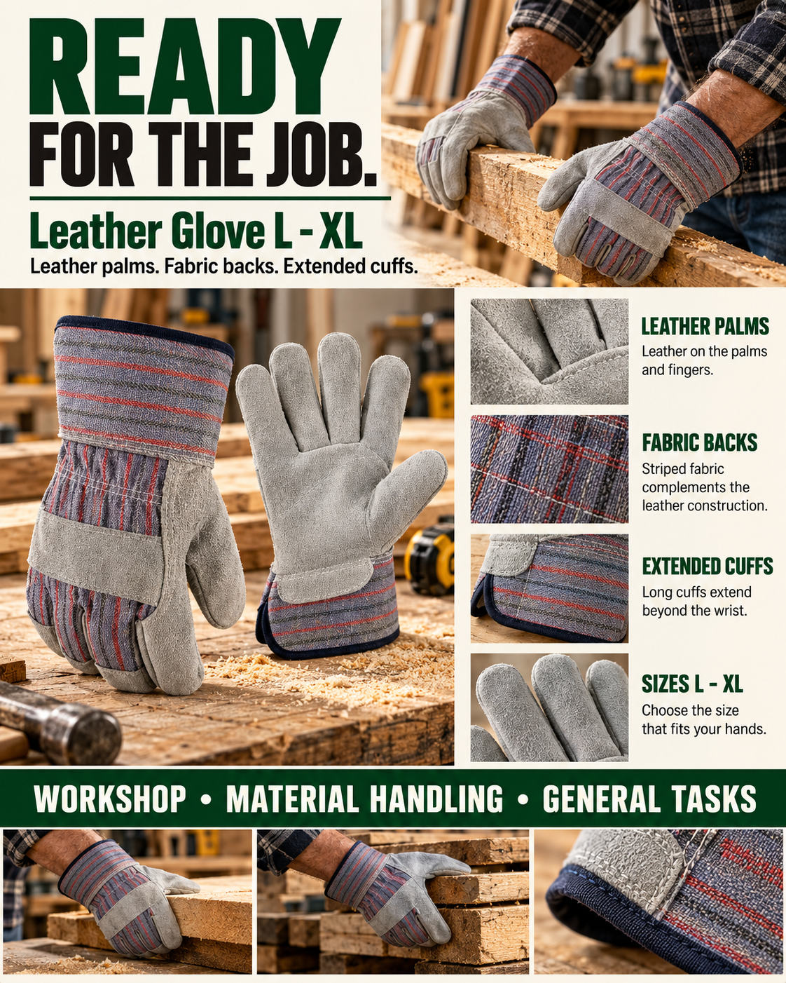 FIRM GRIP Work Gloves