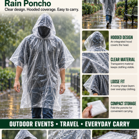 Disposable Rain Poncho